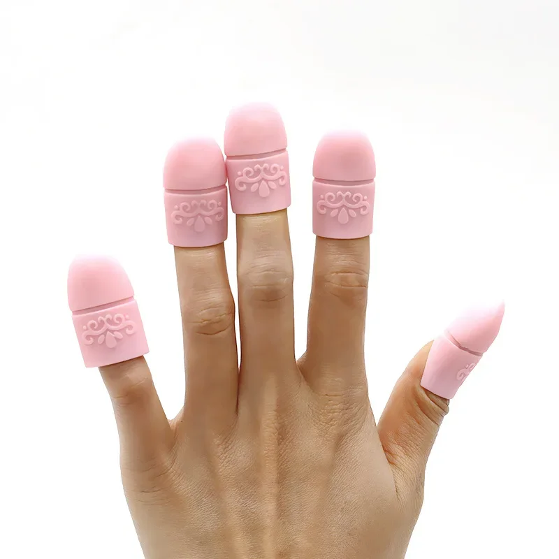 Nail polish remover nail gel remover nail polish remover wraps 10PC Nail Polish Clip Soak Off Silicone Cap UV Gel Polish Remover Wraps Degreaser Cleaner Tip Finger Cover Varnish Manicure Tool
