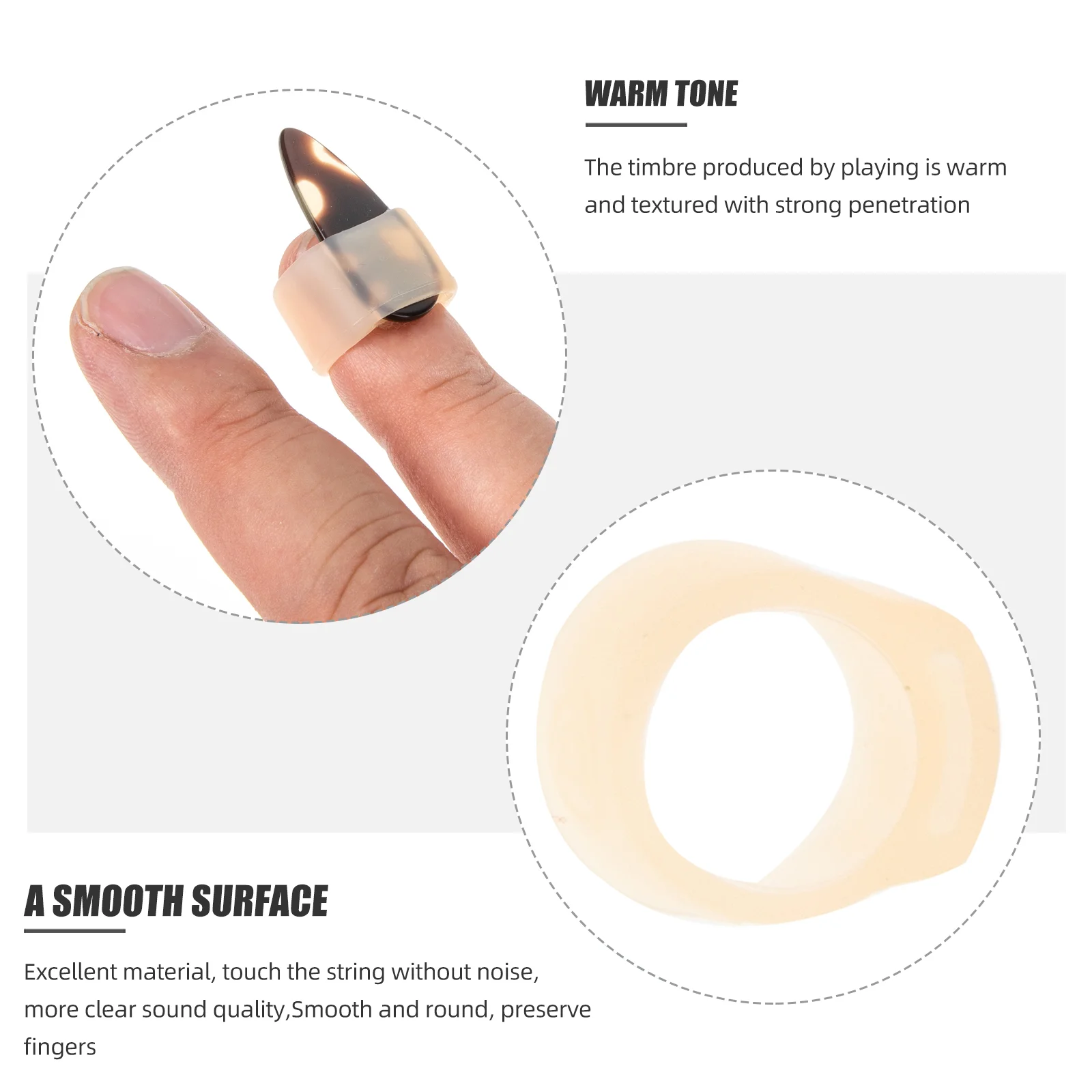 Silicone Guzheng Nail Covers Set Protector Adjustable Learning Supplies Musical Instruments Traditional Chinese Piano Fingernail