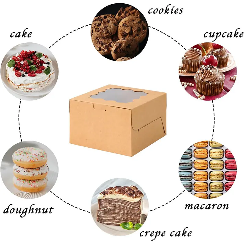 10/30 Pcs Paper Gift Boxes for Party Treats – Candy, Cookies, Chocolate, Cake Packaging... - SKU PGB00938 - UGI Packaging