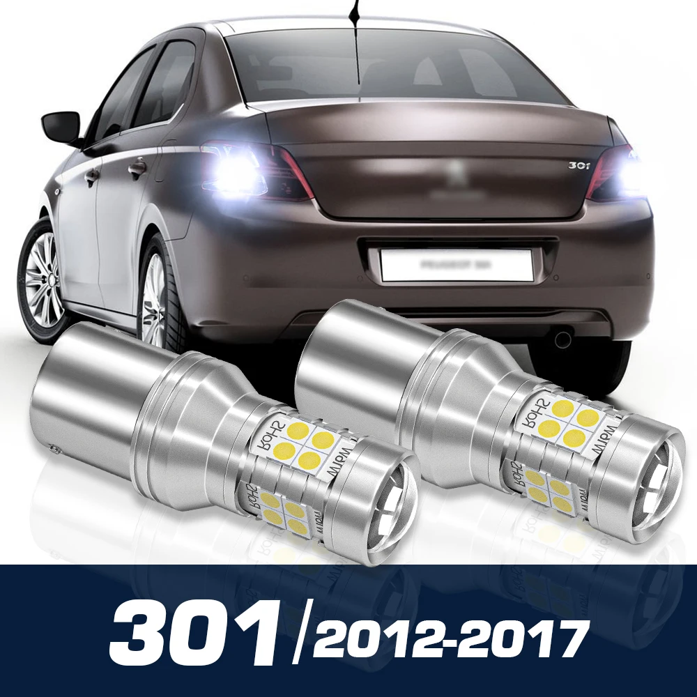

2pcs LED Reverse Light Backup Bulb Canbus Accessories For Peugeot 301 2012-2017 2013 2014 2015 2016