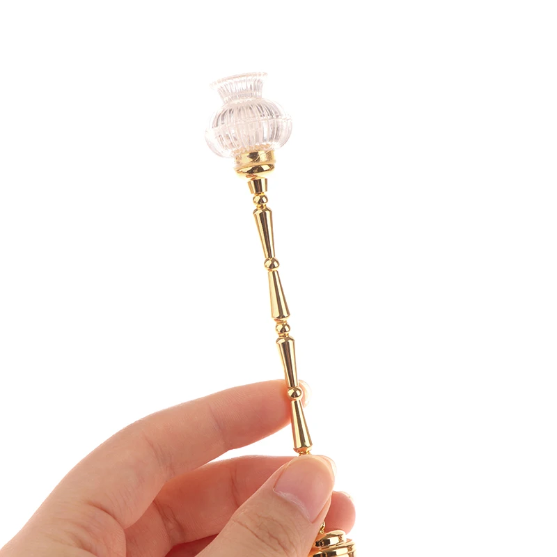 1/12 Puppenhaus Miniatur Stehlampe Blumenform LED Lampe Modell Puppe Home Lampe Möbel Dekoration Spielzeug Micro Szene Ornament – Detail 7