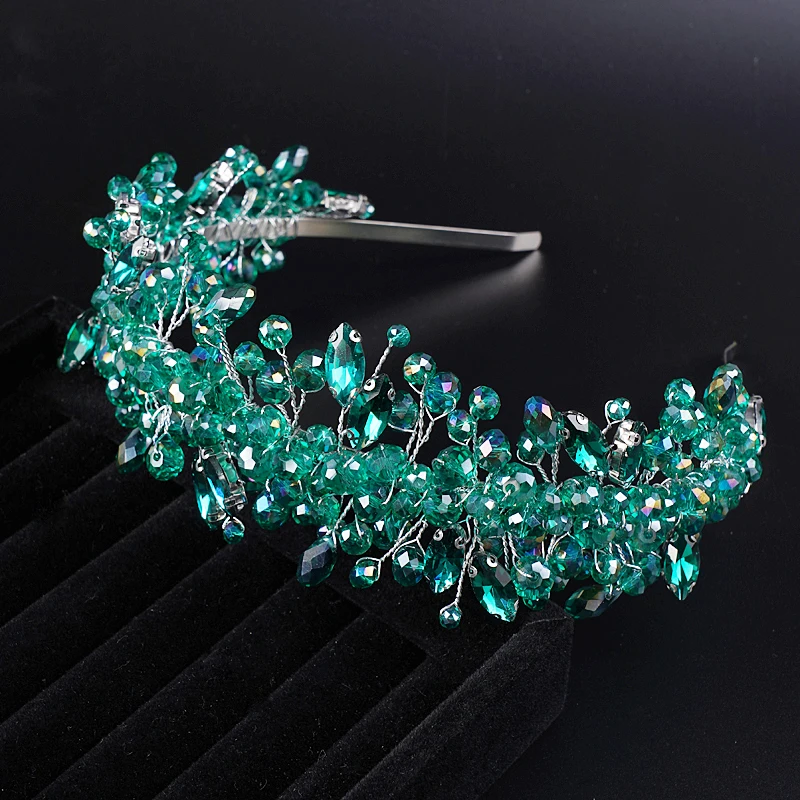 Bridal Hair Accessories Handmade Wedding Bride Tiaras Crowns Headband For Women