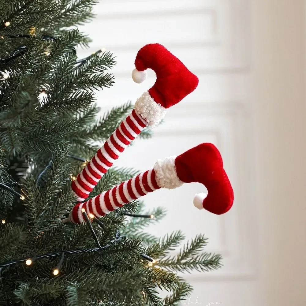 Christmas Elf Legs Cloth Holiday Decoration