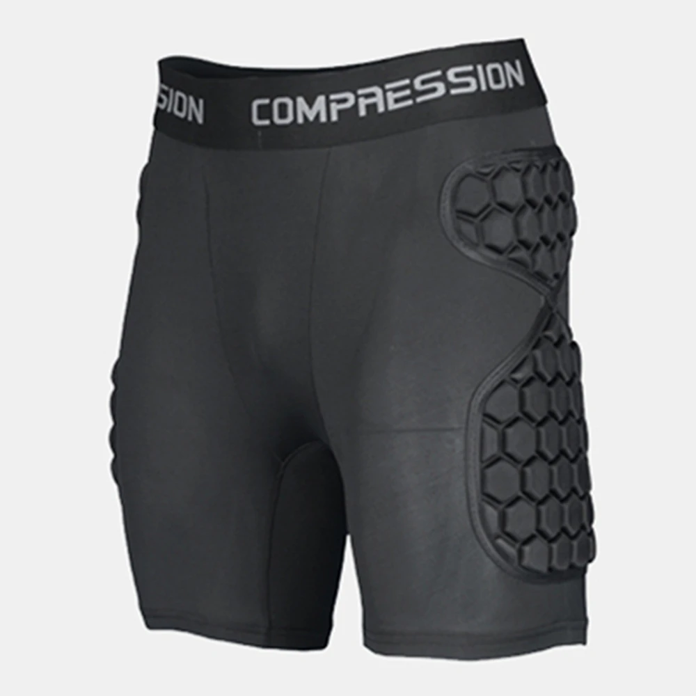 Football Soccer Goalkeeper Shorts EVA Sponge Protective Rugby Skateboard Training Shorts Hip Pad Sports Safety men shorts