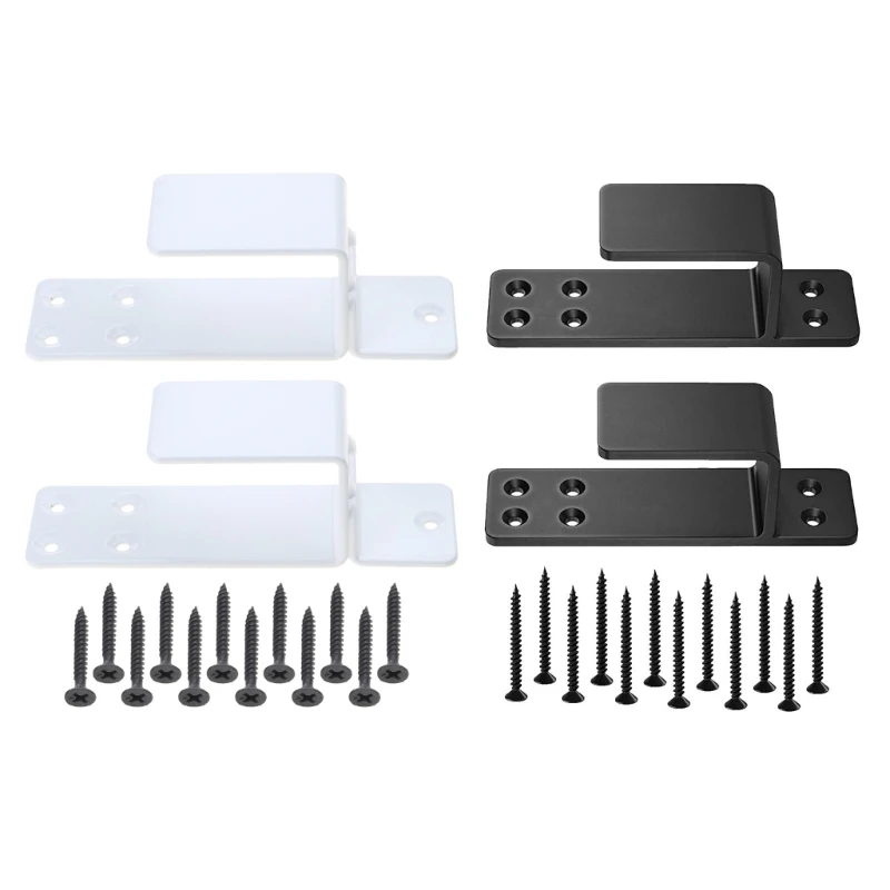 

Door Barricades Clamps Set Us-Brackets Bar Security Door Brackets Heavy Duty Door Barricades Brackets for Home Outdoor