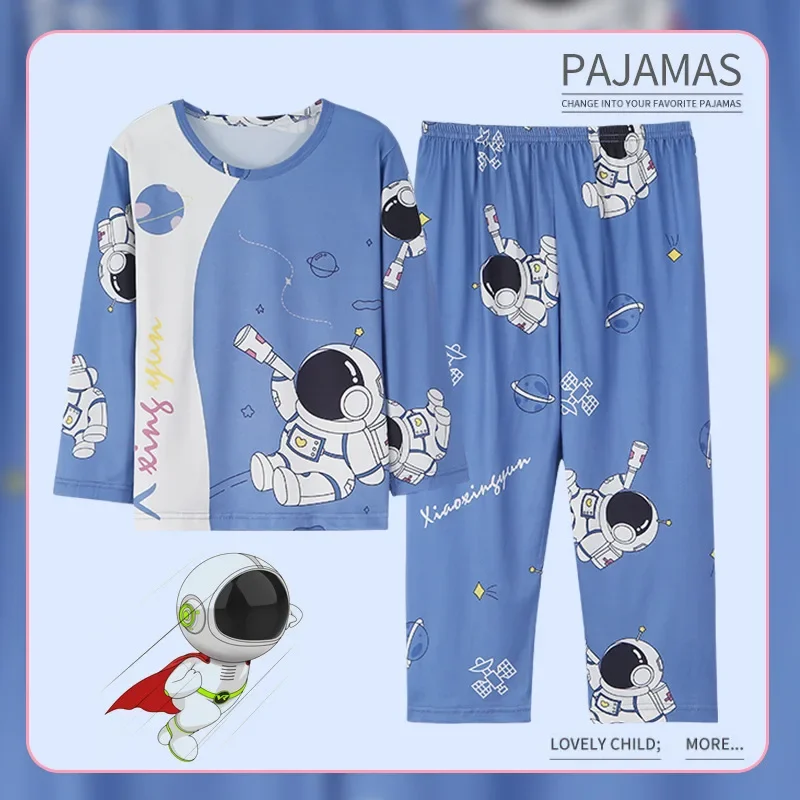 Disney Cartoon Stitch Pyjamas Set Home Kleidung Baumwolle 2 Stück Set Frühling Pyjamas Anzug Paare Nachtwäsche Kinder Pyjamas Pyjamas