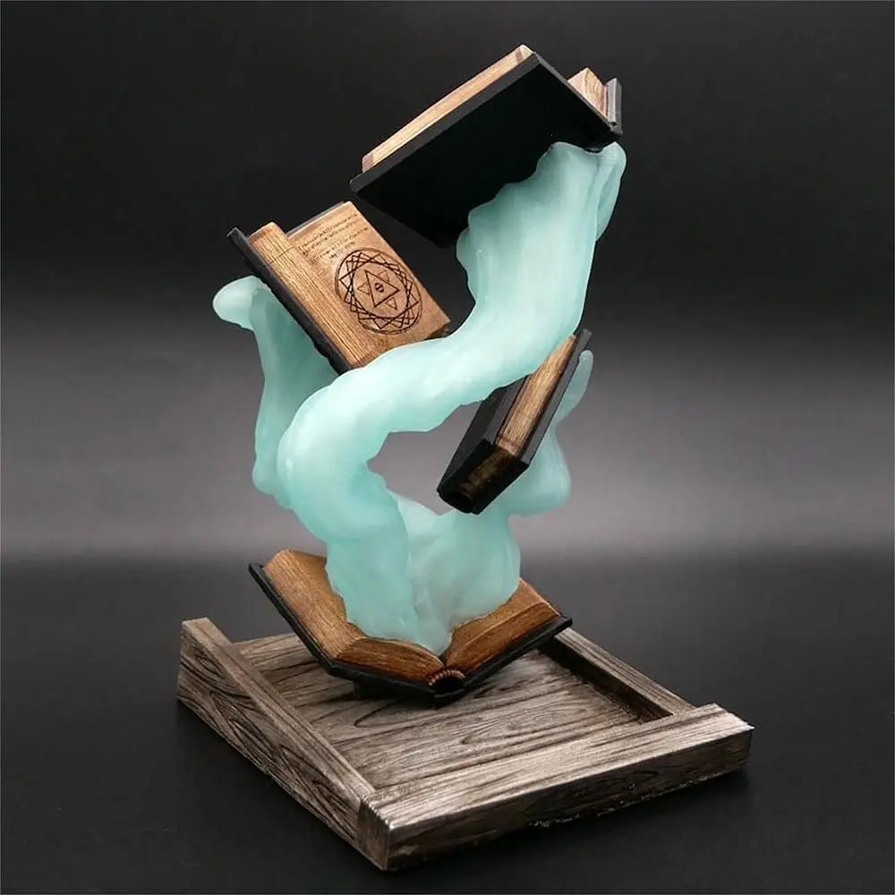 Description Picture 5 of itemDelicate Kid Gift For RPG & DND Player Home Decor Book Dice Tower Resin Sculpture Magic Dice Tower Statue Decor