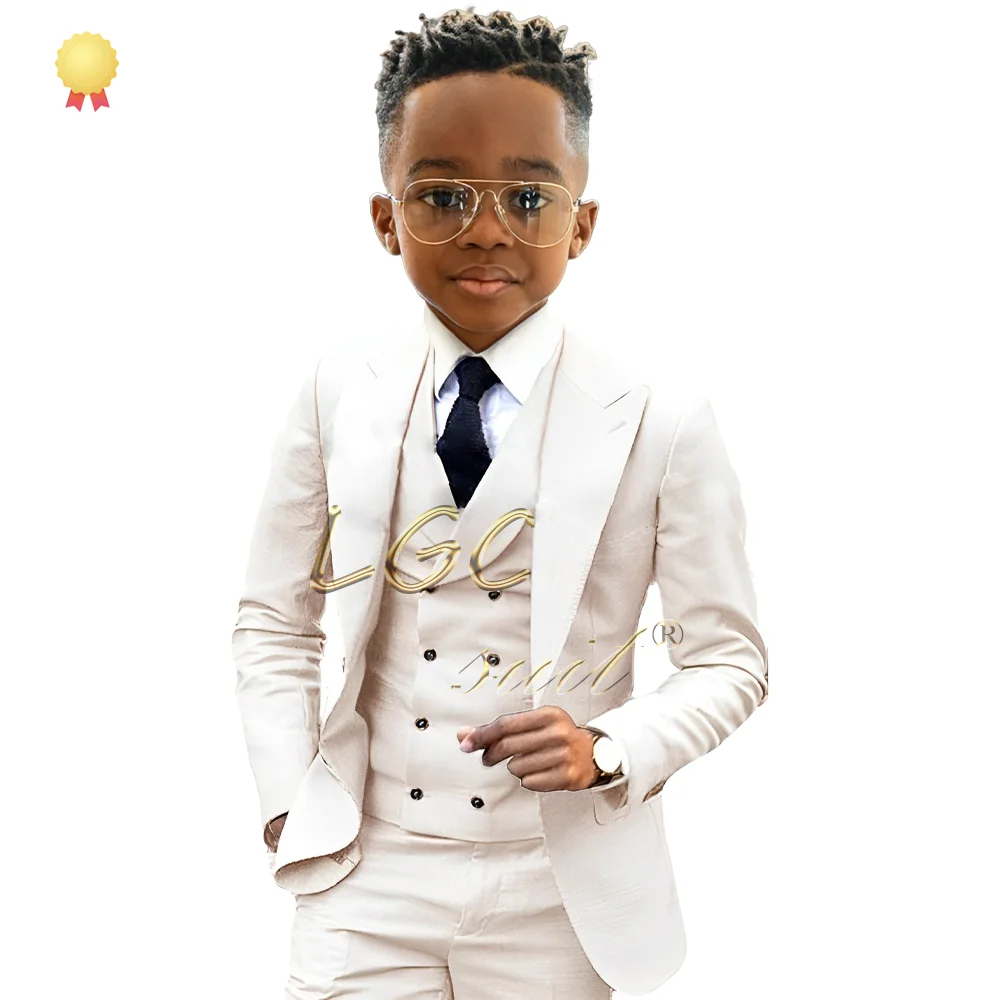 

Boys 3~16 years old blazer, trousers and vest 3-piece tuxedo wedding party event children's custom formal suit