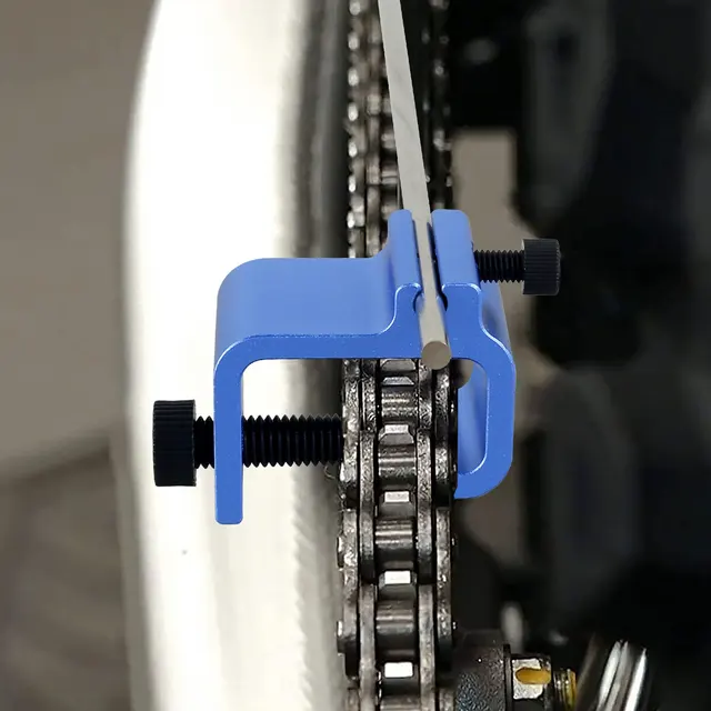 Kettenausrichtungswerkzeug Blau - Für Motorrad, ATV & Fahrrad Kettenflucht