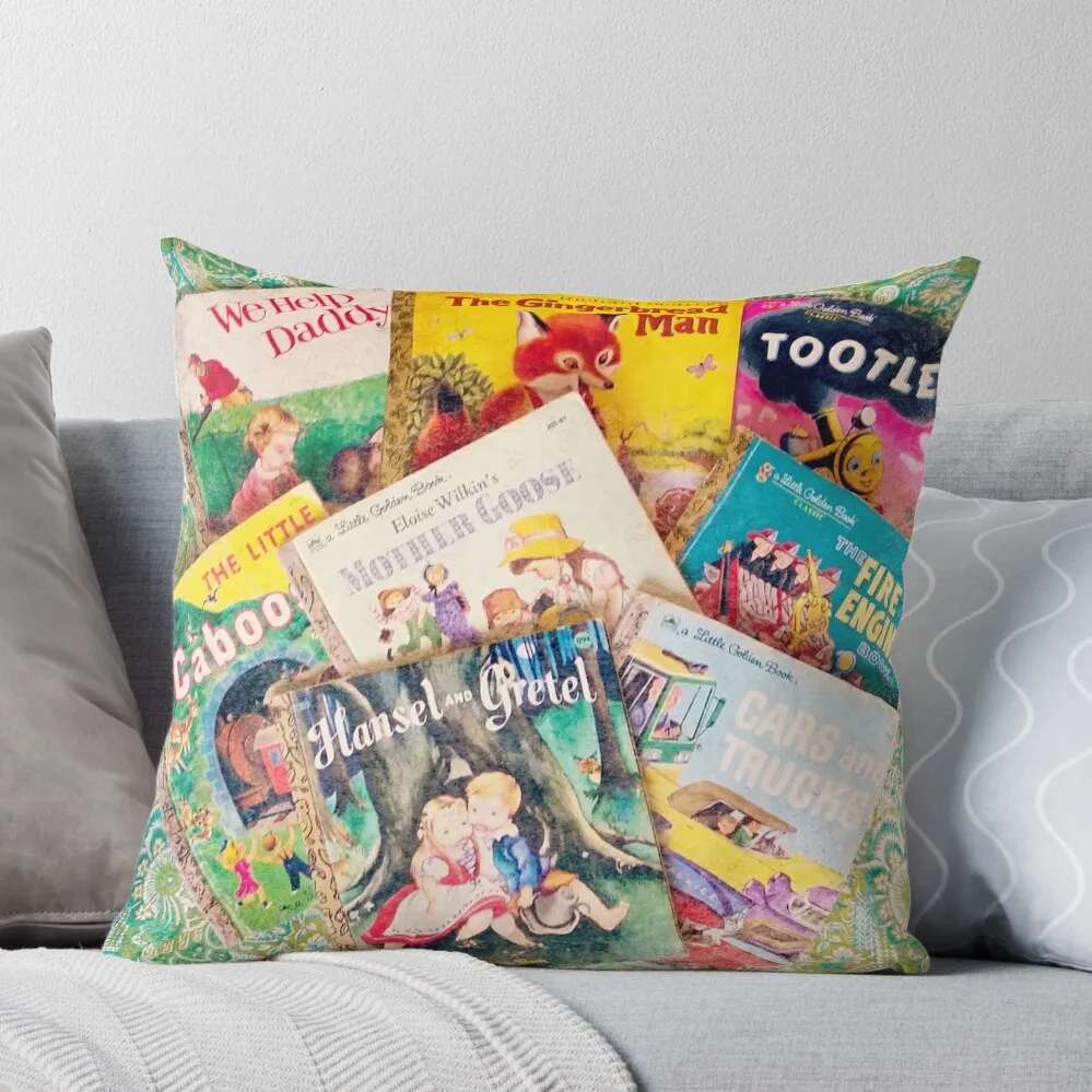 Little Vintage Library Throw Pillow Christmas Pillow Covers Pillow Case Case Christmas Christmas Pillowcase
