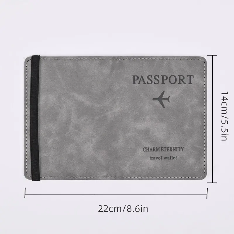 Men PU Leather Wallet Travel Passport Purse Card Male Travel Accessories Hand Carry Passport Business Cards Holder Wallet Bags & Shoes