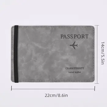 Men PU Leather Wallet Travel Passport Purse Card Male Travel Accessories Hand Carry Passport Business Cards Holder Wallet 2
