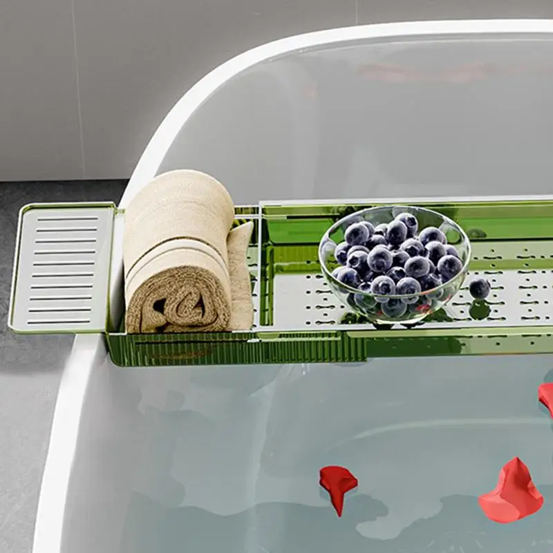 Bathtub Tray Bathtub Caddy Tray For Luxury Bath Caddy Expandable Adjustable Storage Rack Multifunctional