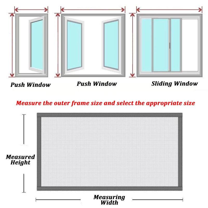 Fliegengitter Magnetische Bildschirm Insektenschutz Fenster Vorhänge  Einstellbare DIY Anpassen Inset Air Tüll Windows Bildschirm Unsichtbare  Antimosquitos Netz Abnehmbare Waschbar Schlafzimmer Gardinen - AliExpress