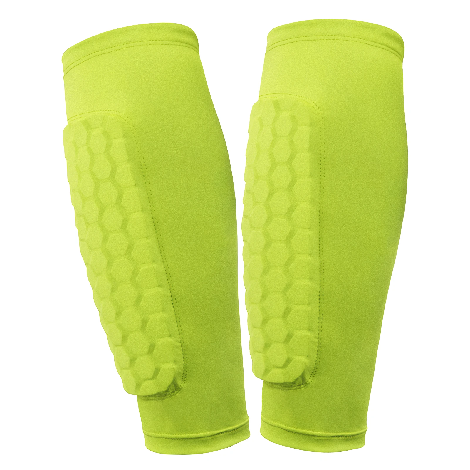Shin Defender with Honeycomb Pads Football Shin Pads Ergonomic Lightweight Calf Protective Gear for Boys Girls Men Women