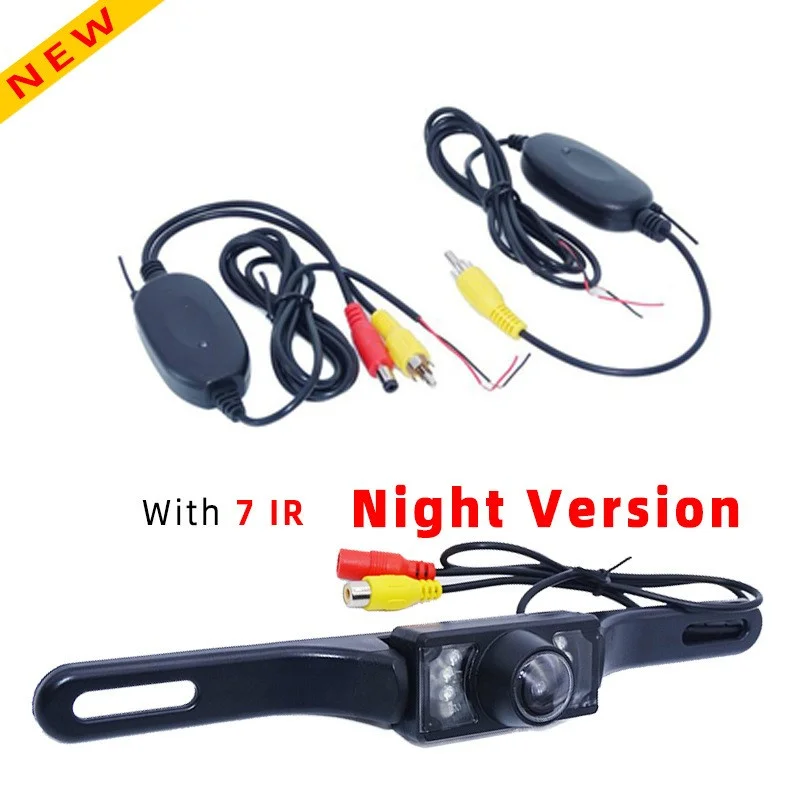 Backup Camera Wireless Car Rear View HD Parking System Night Vision + 5" Monitor