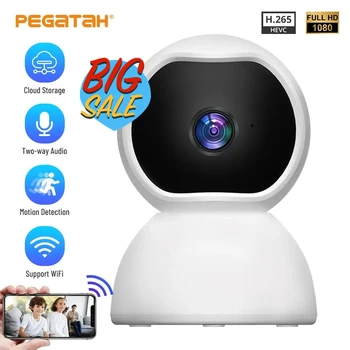 2MP Wifi PTZ Camera Indoor Audio Video Baby Monitor Wireless Night Vision Two Way Audio Home Security Surveillance IP Cameras 1