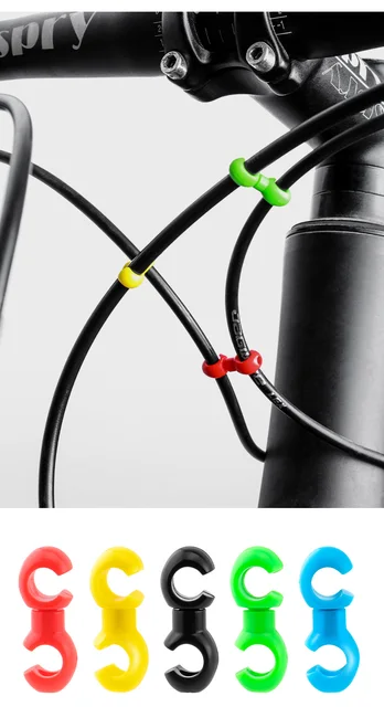 SramMTB Cable Housing And Hydraulic Line Rotating Hooks - Pack Of 4,Black