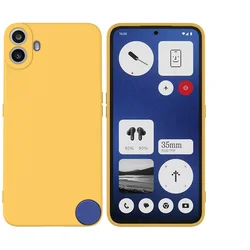 Premium Liquid Silicone Soft Back Protective Case for Silicone (Yellow)