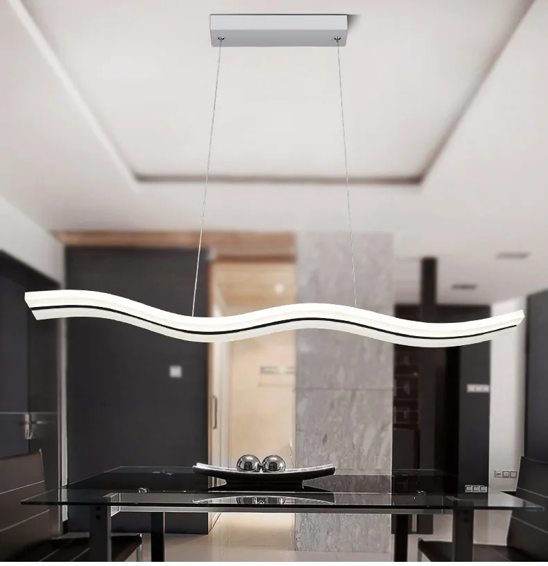 Sala de Estar Decoração para Casa Linear Minimalista Pingente Nordic Grande Teto Quarto Móveis Lâmpada Hx50nu Luz 22 Computers & Electronics