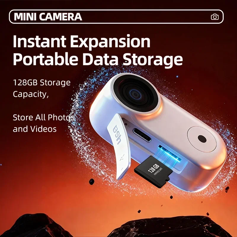 Mini Caméra Action 4K HD Lenovo – Portable & Étanche