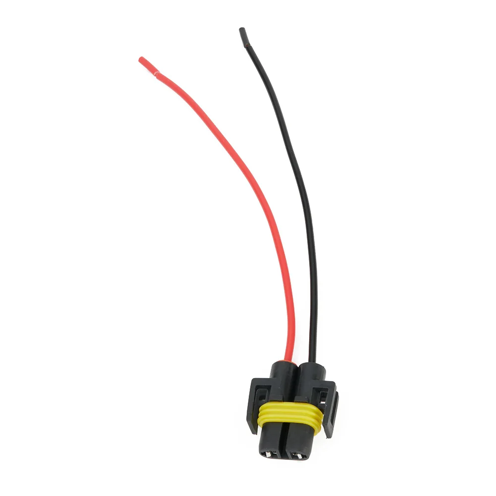 2 Pcs H11 H8 Female Socket Extension Connector Headlight (not Include LED Lights) High Efficient Copper Wiring Female Conne socket connector plug adapter