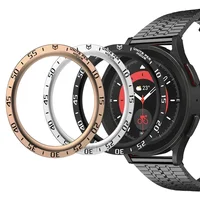 Anneau de protection en métal pour Samsung Galaxy Watch 6 Classic 47mm 43/46/42mm, échelle temps/vitesse, couvercle de protection pour montre 6/5/4 40mm 44mm 3