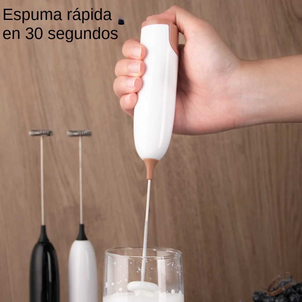 Electric Milk Frother Kitchen Drink Foamer Whisk Mixer Stirrer Coffee Cappuccino Creamer Whisk Frothy Blend Whisker Egg Beater 6