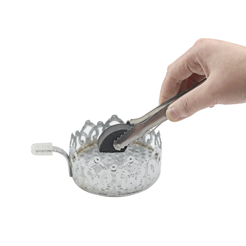 SY 1PC Metal Shisha Hookah Charcoal Tongs Tweezers Tobacco Water Pipe Sheesha Chicha Narguile Charcoal Tongs Shisha Hookah Tool