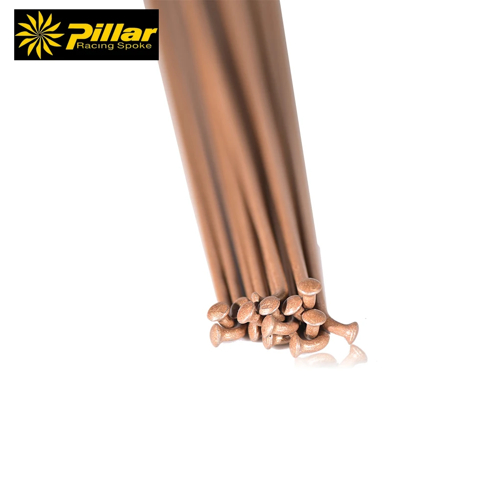 Pillar Spokes SR 14g J bend spokes 258mm 261 mm gold color 12pcs 36pcs