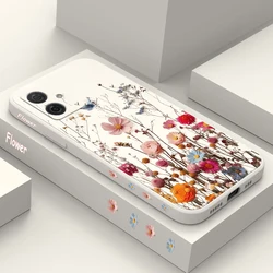 Cover per telefono in silicone con bellissima rosa