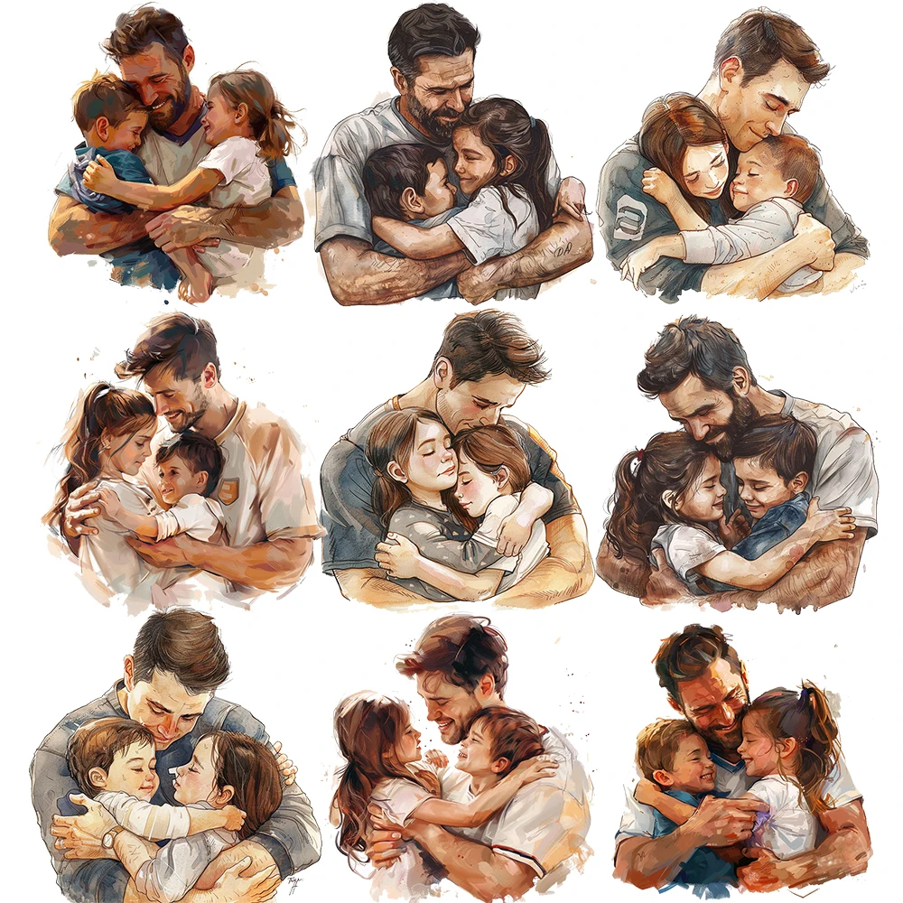 

Father Daughter Son Stickers Pack for Kid Crafts Scrapbooking Laptop Luggage Wall Car Aesthetic Varied Customized Graffiti Decal