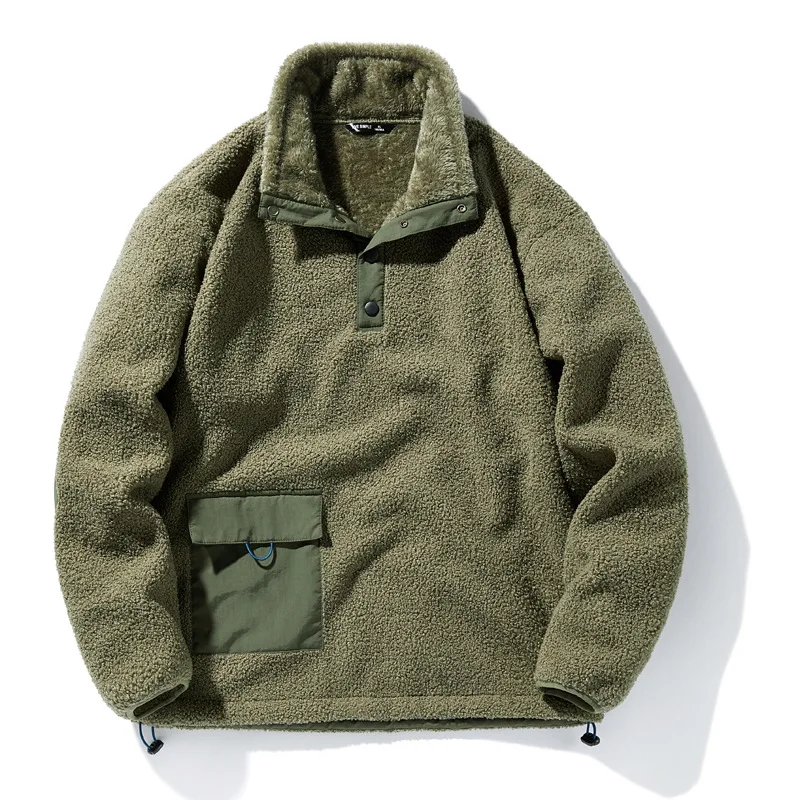 

Men's Winter Warm Hoodies Outdoor Fleece Sweatshirt Thick Thermal Velvet Hoody Casual Cargo Pullover Tops Plus Big Size 5XL