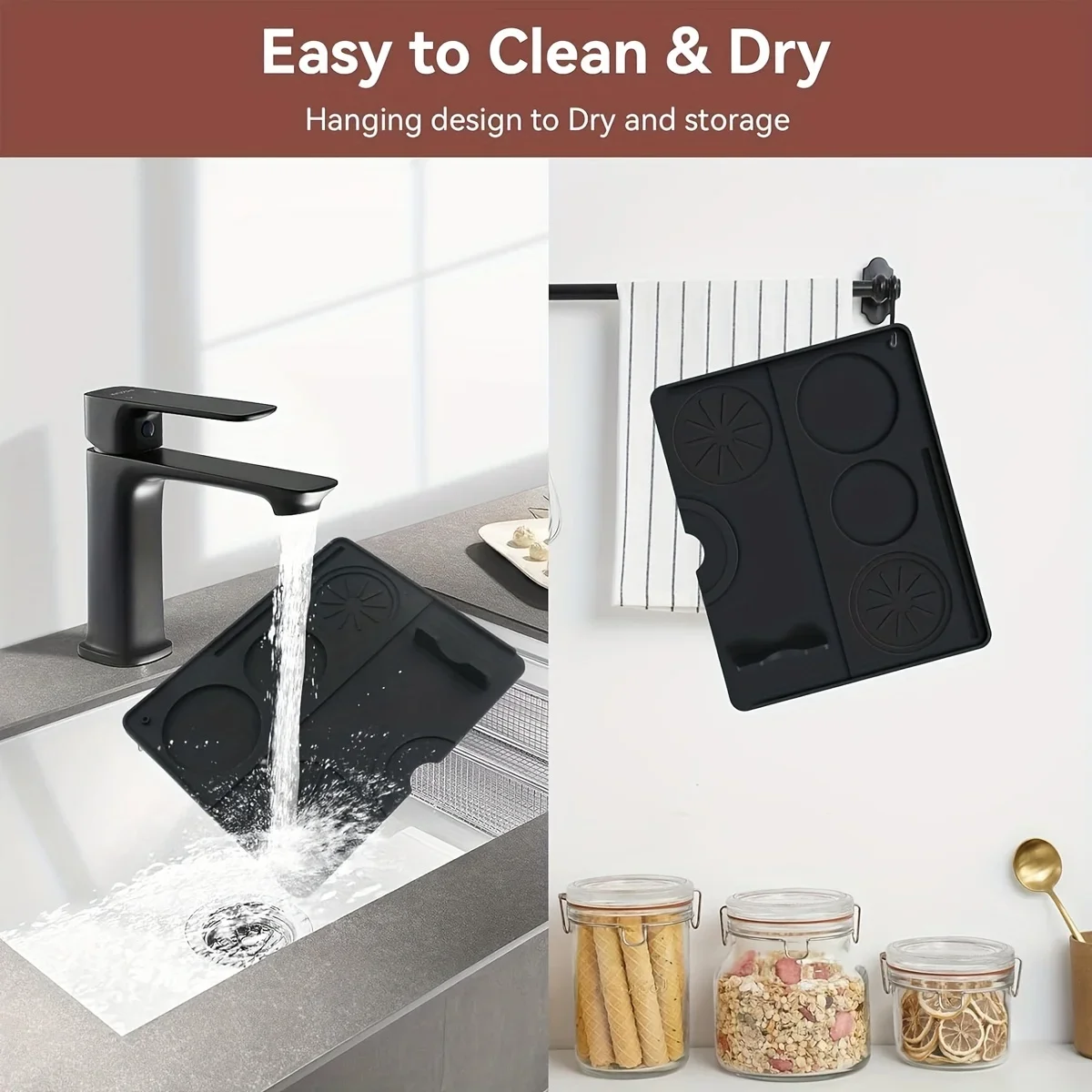 Coffee Tamping Mat Silicone Non Slip Holder Pad Coffee Press Cushion Tool Coffee Accessory Tamp Station Mat for Home And Cafe