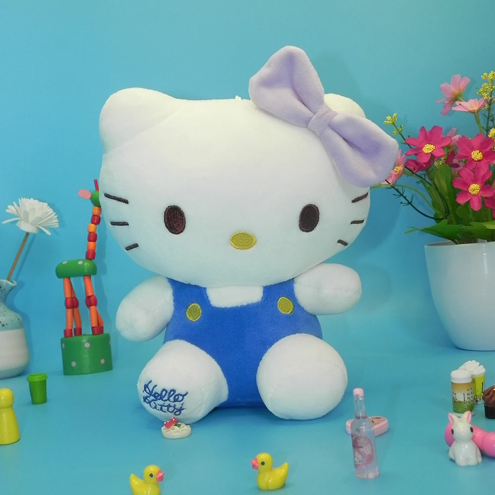 thumbnail image 1 of Muñeco de peluche Kawaii Sanrio de 20 cm, bonito muñeco de peluche de Hello Kitty para decoración de habitación, muñeco de trapo de Hello Kitty, regalos de Navidad para el hogar, 1 of 5