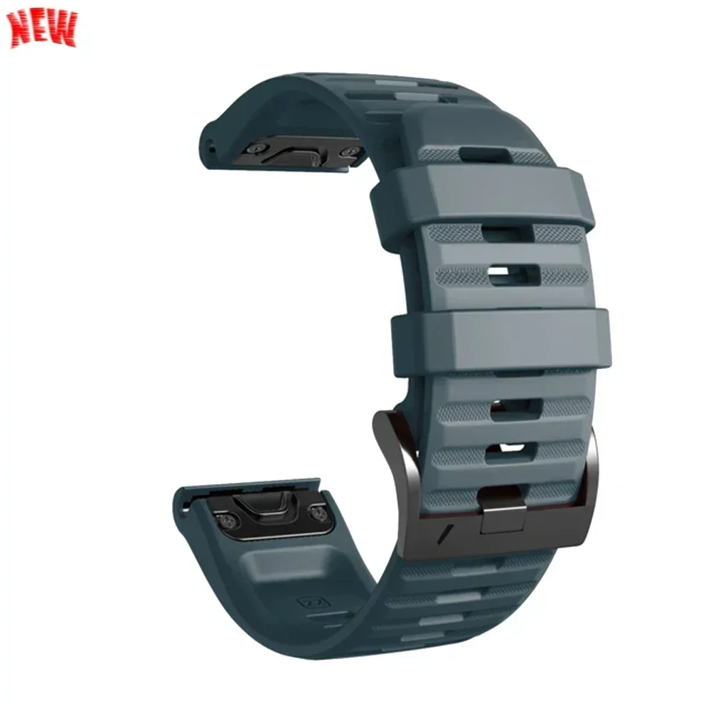 Durable Silicone QuickFit Bracelet - 22mm/26mm Adjustable Band