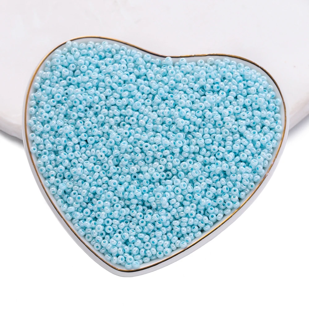 Vibrant 2mm Glass Seed Beads for DIY Jewelry and Crafting - 1000pcs Collection
