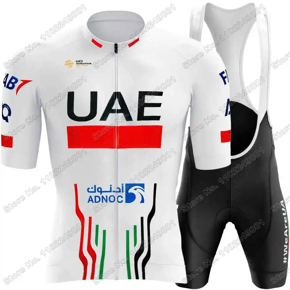 2025 Pink UAE Team Cycling jersey Italy Tour Set Tadej Pogačar Cycling Clothing Men Road Bike Shirts Suit Bicycle Bib Shorts