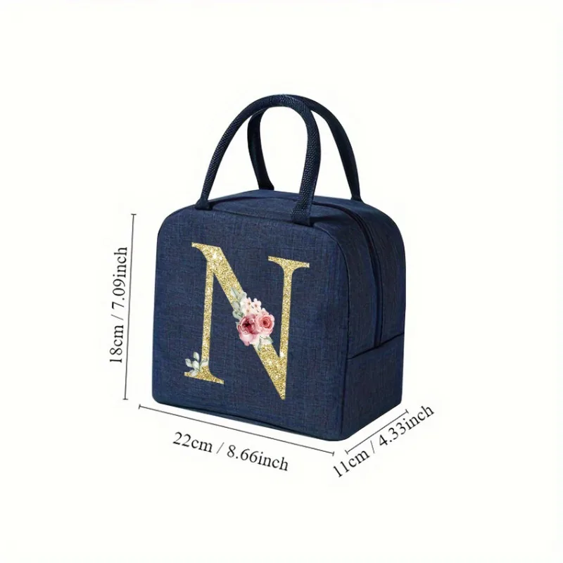 Teddy Bear Letter Bento Bag, Oxford Cloth Waterproof Material Insulated Lunch Box Bag, Office Worker, Student Lunch Bag Best Sellers In Luggage, Bags