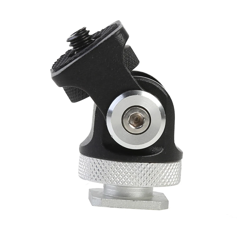 Fill Light Holder Mini Hot Shoe Stand Vlogger 180 Degree Rotated Monitor Bracket Photography Light Mount Flash Holder DSLR Camera Accessories