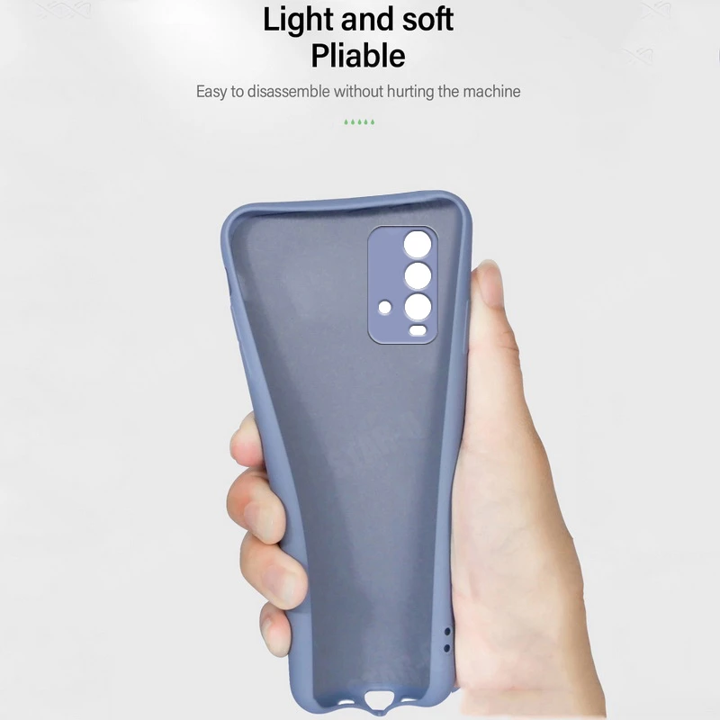 Liquid Silicone Magnetic Ring Holder Phone Case - Soft Back Cover