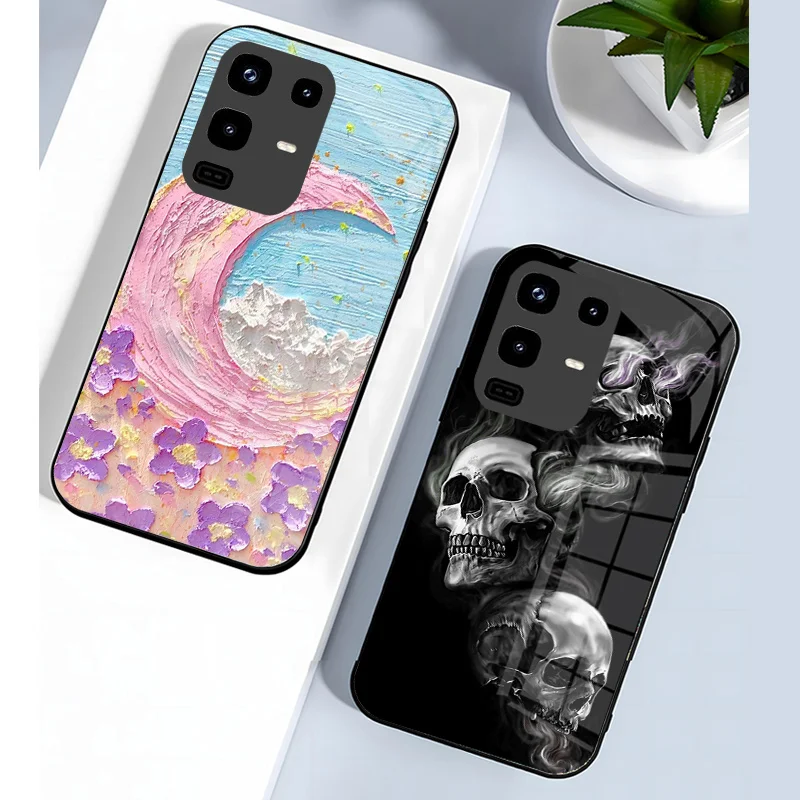 Premium Shockproof Phone Case with Tempered Glass Shell - Enhanced Protection and Style