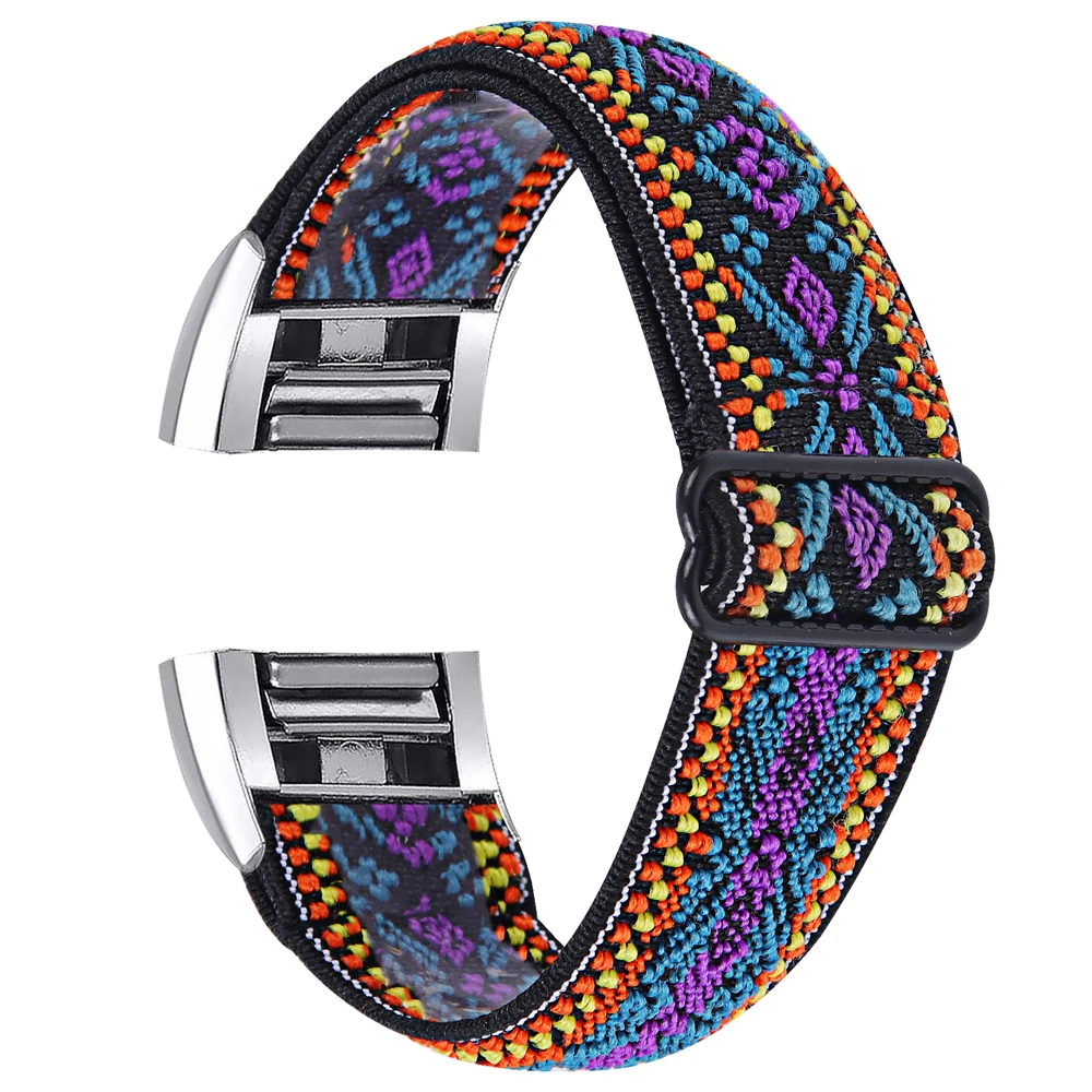 Gogoings Cinturino per Fitbit Charge 2, cinturino in silicone, cinturino di ricambio regolabile, morbido, sportivo, compatibile con Fitbit Charge2, per donna e uomo (senza orologio