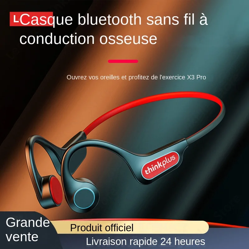 Écouteurs Bluetooth SANAG A5 – Conduction Osseuse – Bleu – Sport étanche