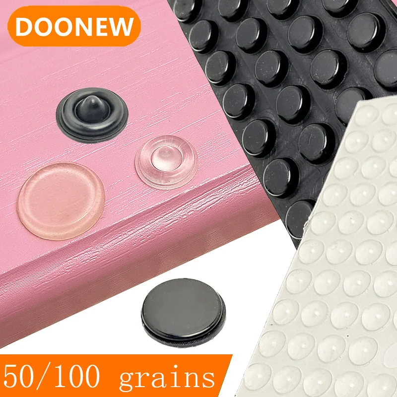 8 Piezas Pies De Goma Para Muebles - Parachoques Antideslizantes D24x20xH13 Mm Con Arandela