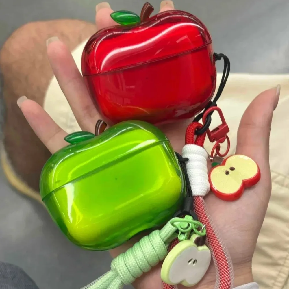 Transparent Drop-Proof TPU Soft Design Customized Personalized Fruit Earphone Case - Simple Style