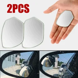 2pcs Universal Waterproof Rotatable Rearview Mirror Wide-angle Rearview Mirror Auxiliary Convex Mirrors Car Exterior Accessorie