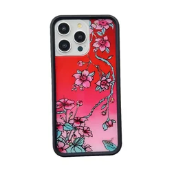 Custodia per telefono in metallo 3D cartoon Wildflower