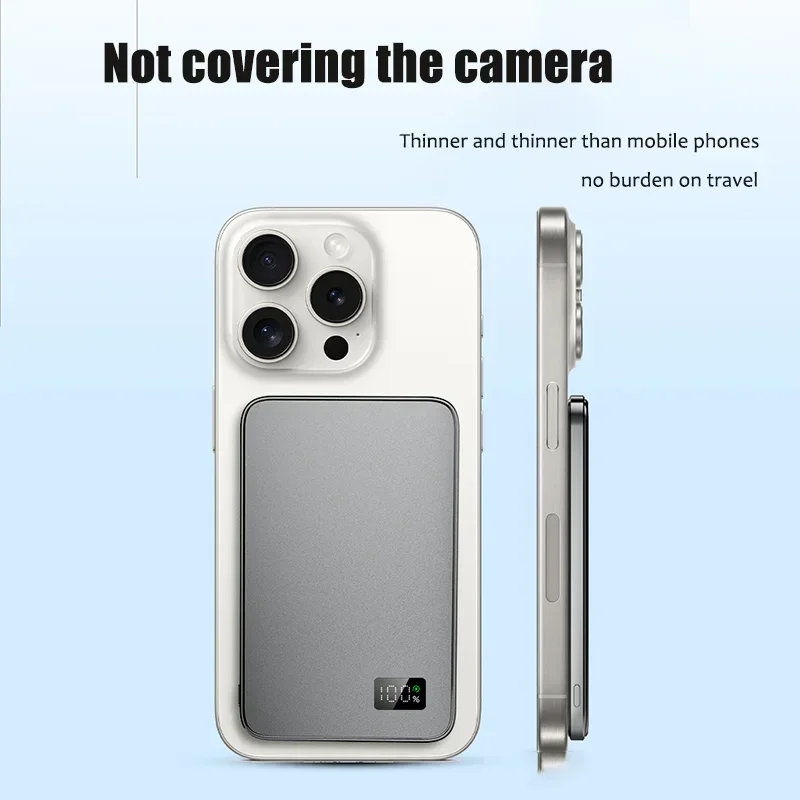 Magnetische powerbank 50000mah draadloze oplader voor telefoon_voghion.com