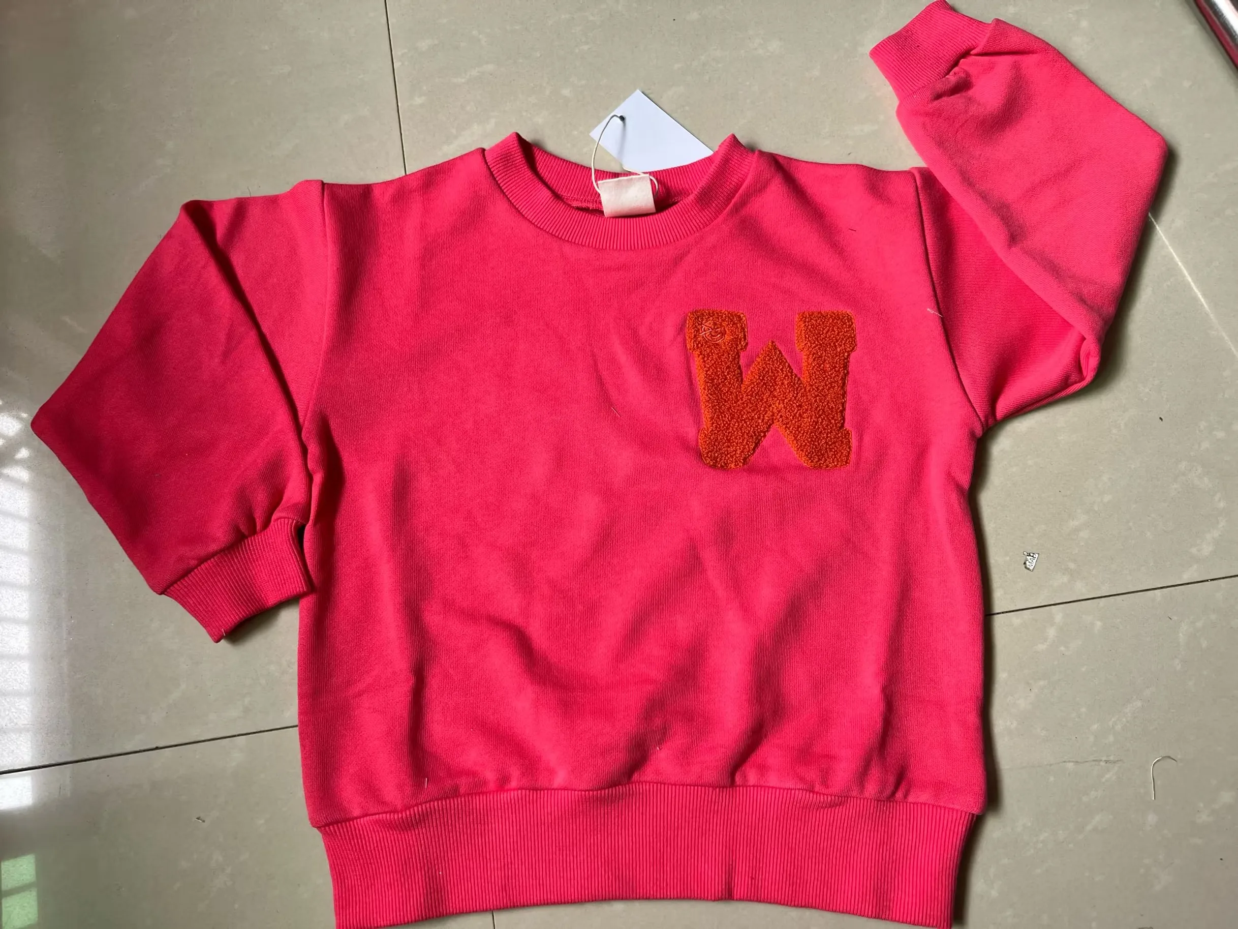 Wyn 24 Ss sudaderas para niños y niñas, ropa de abrigo con estampado bonito, suéteres para bebés, ropa de algodón para niños, Tops